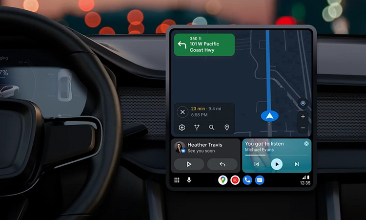 Android Auto has a new interface like CarPlay