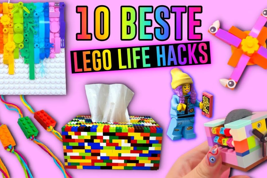 10 DIY - BESTE LEGO LIFE HACKS IDEEËN - FIDGET SPEELGOED, NACHTLAMP, SIERADEN en meer LEGO CRAFTS