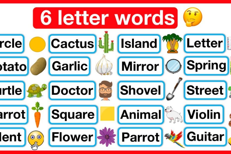 6 Letter Words List ???? | Phonics lesson | Reading Lesson | Learn with examples