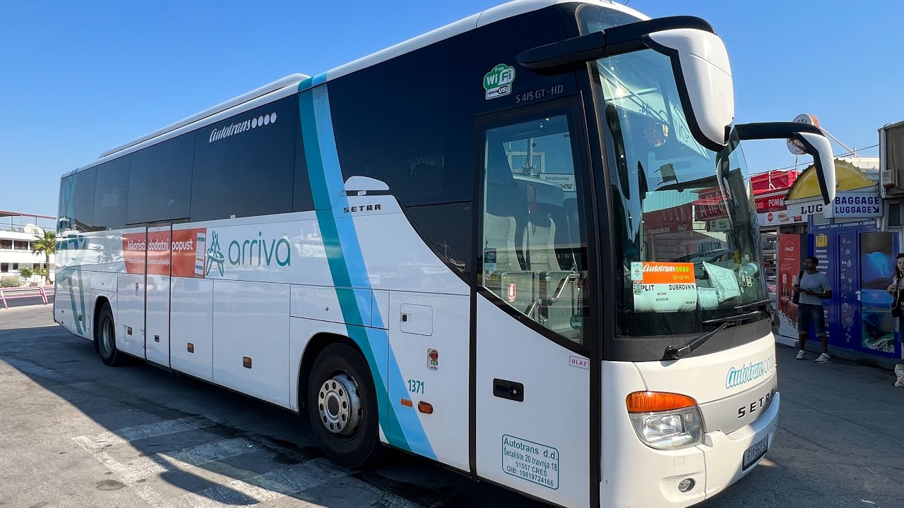 Bus from Split to Dubrovnik Croatia 2022