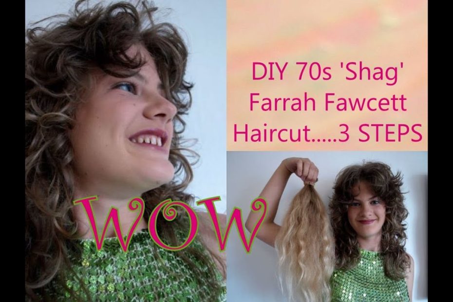 DIY 70s 80s Shag Farrah Fawcett Long Ladies Womens Big Hair Haircut
