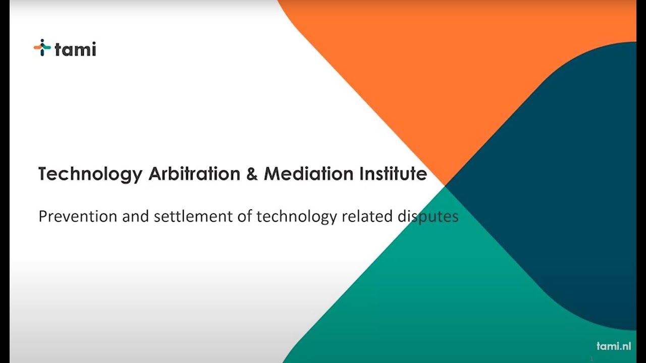 4. Technology Arbitration and Mediation Institute - Jos van der Wijst