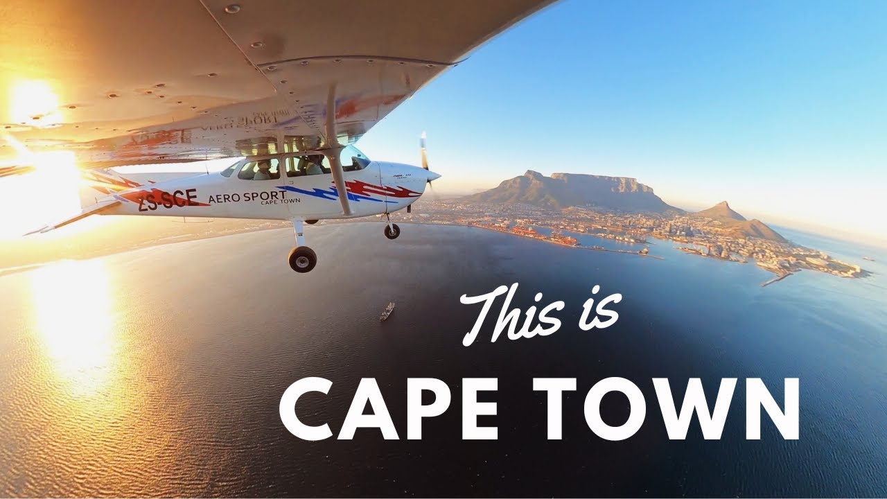 Flying around South Africa's Cape Town Peninsula
