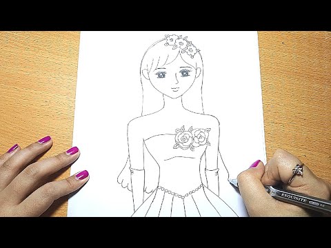 Vẽ Cô Gái L Cách Vẽ Cô Gái Đơn Giản Nhất L How To Draw A Girl Very Easy |  Ong Mật Mỹ Thuật #39 - Youtube