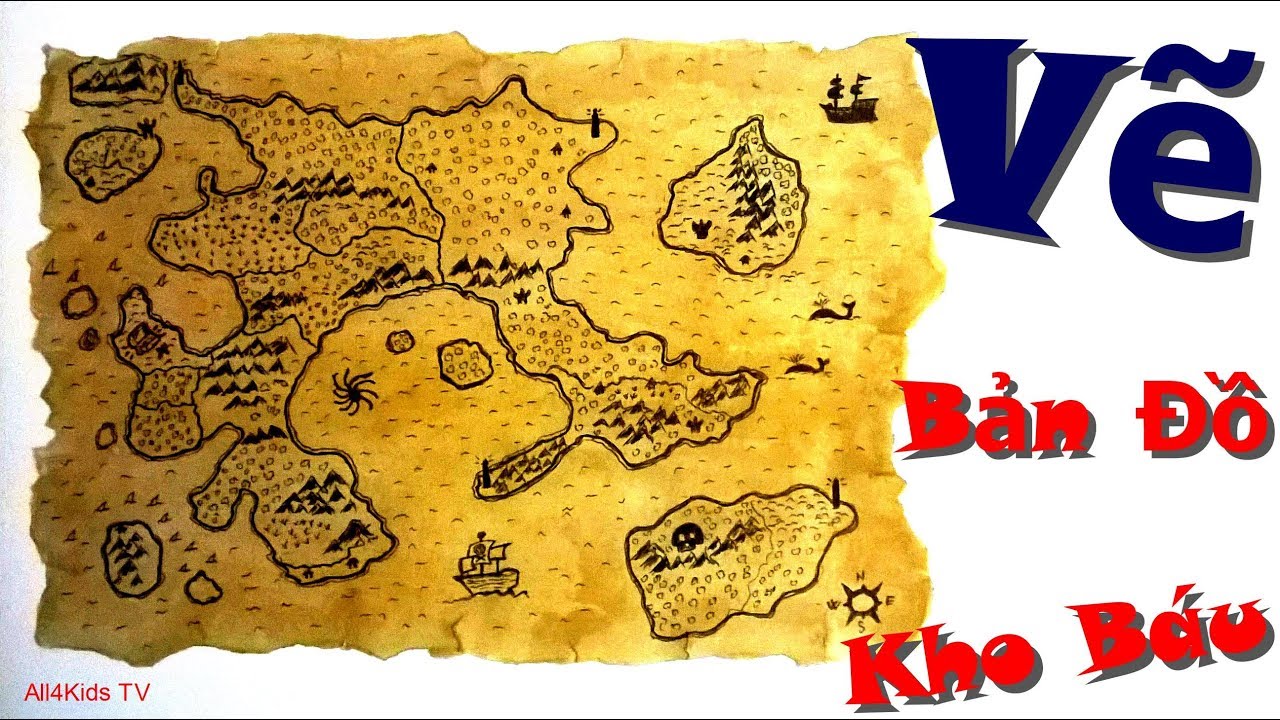 Vẽ Vời Thỏa Thích - Bản Đồ Kho Báu - Draw A Treasure Map For Kids - Youtube
