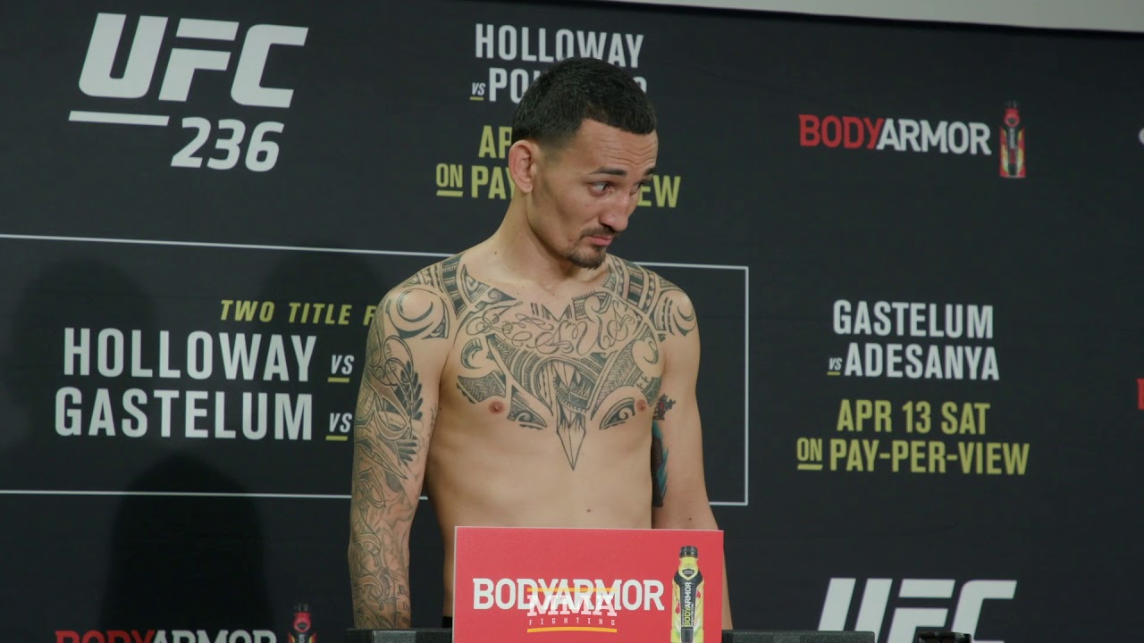 Ufc 236 Weigh-Ins: Max Holloway Makes Weight - Mma Fighting - Youtube