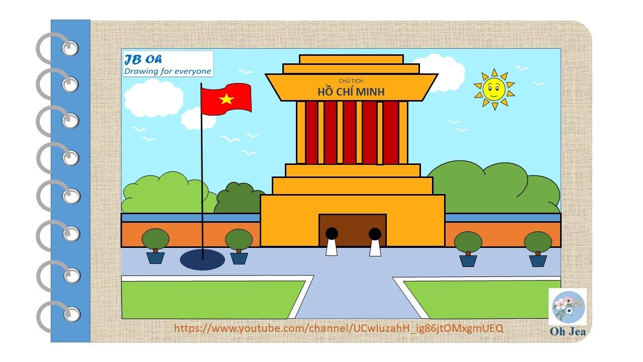 Đề Tài: Vẽ Lăng Bác Hồ Drawing Ho Chi Minh Mausoleum | Mn Tràng An