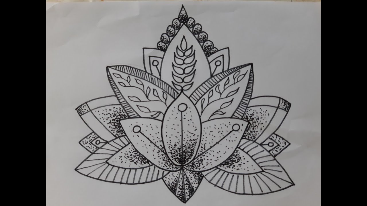 Cách Vẽ Họa Tiết Trang Trí Hoa Lá Cách Điệu P2 Lớp 7 / How To Draw Stylized  Floral Motifs1 - Youtube