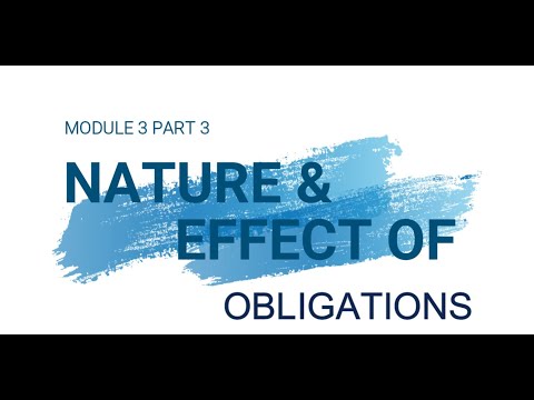 OBLICON LECTURE: NATURE AND EFFECT OF OBLIGATIONS PART 3 (ART. 1167-1168 OF THE NEW CIVIL CODE)