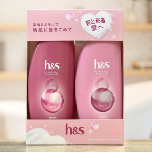 Cặp dầu gội xả HS suôn mượt ( màu hồng)